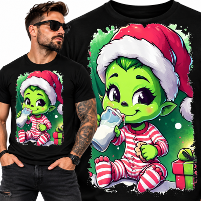 KOSZULKA ŚWIĄTECZNA GRINCH BABY MILK